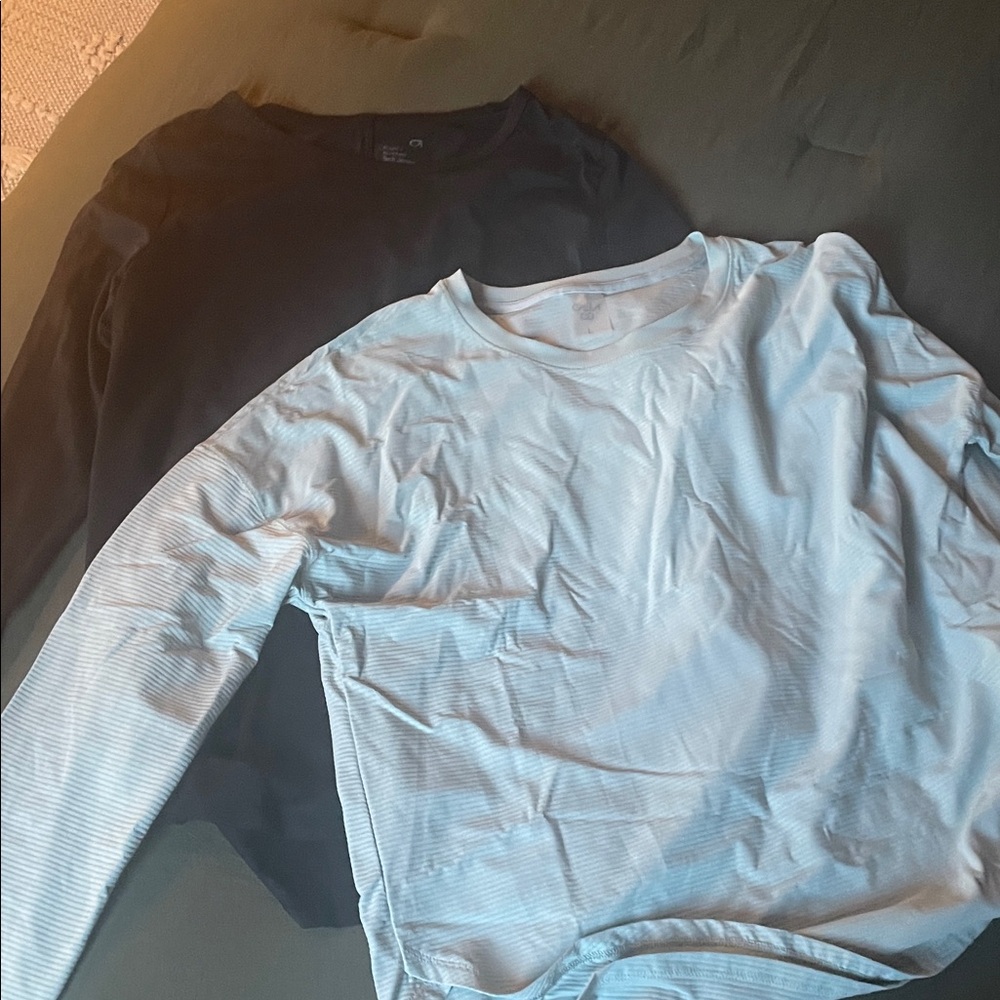 Two shirts. CALIA and GAP Fit.